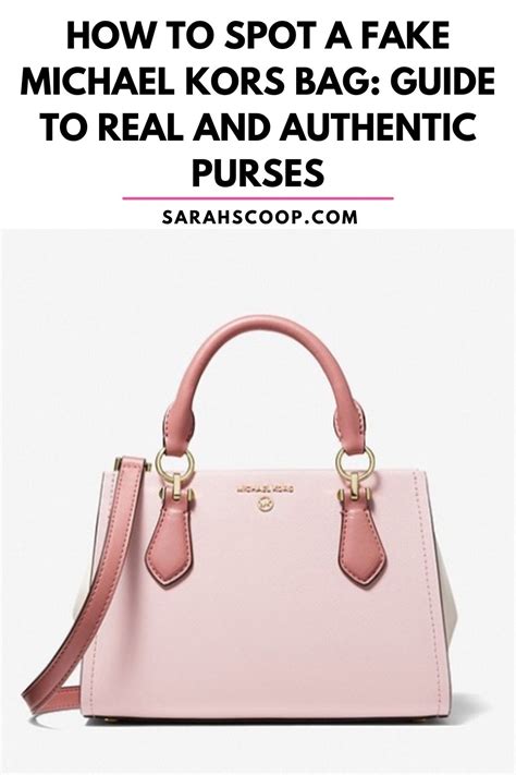 how can you tell a michael kors bag is real